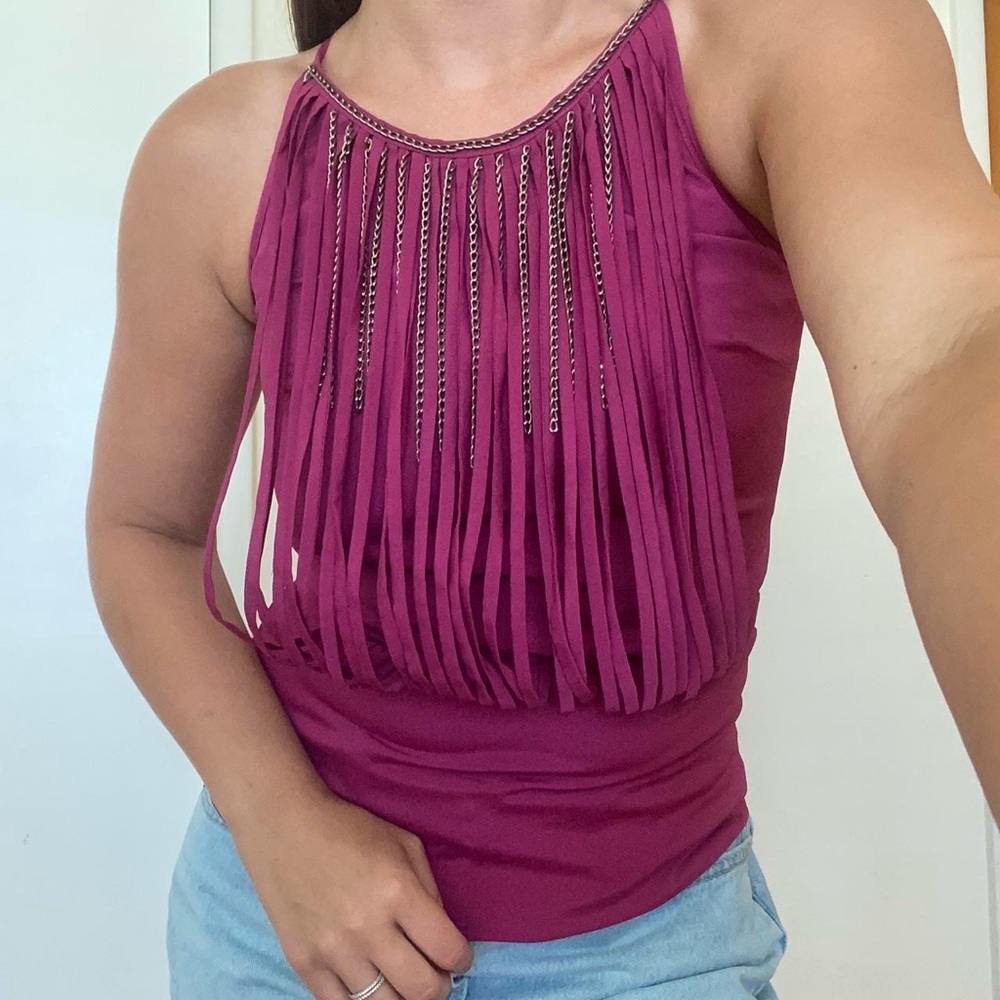 Vintage Halter Top Purple